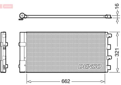 Condenser, air conditioning DENSO DCN37003