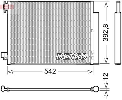 Condenser, air conditioning DENSO DCN37004