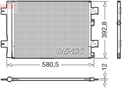 Condenser, air conditioning DENSO DCN37005