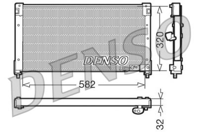Condenser, air conditioning DENSO DCN40001