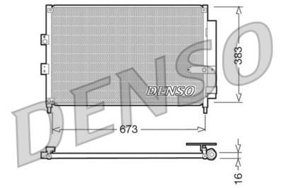 Condenser, air conditioning DENSO DCN40003