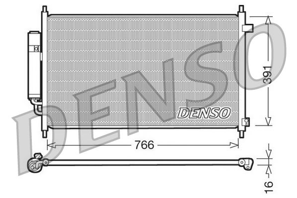 DENSO DCN40004 Condenser, air conditioning