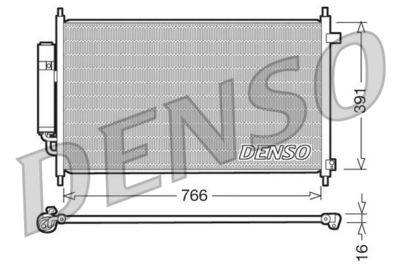 Condenser, air conditioning DENSO DCN40004