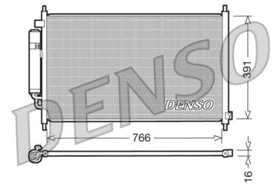 Condenser, air conditioning DENSO DCN40005