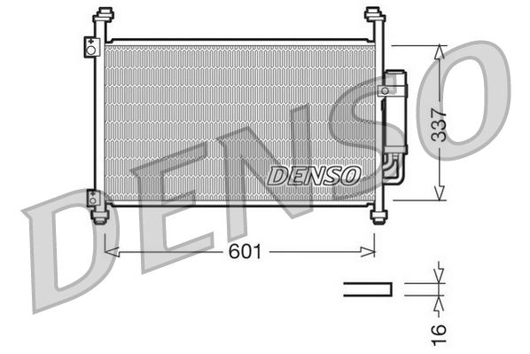 DENSO DCN40007 Condenser, air conditioning