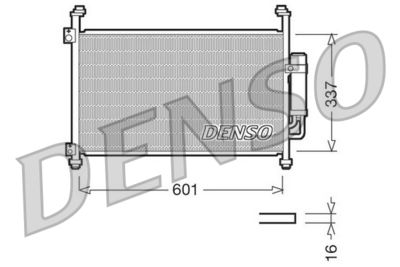 Condenser, air conditioning DENSO DCN40007