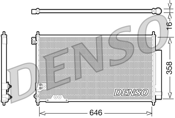 DENSO DCN40009 Condenser, air conditioning
