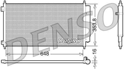 Condenser, air conditioning DENSO DCN40010