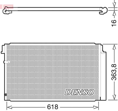 Condenser, air conditioning DENSO DCN40011