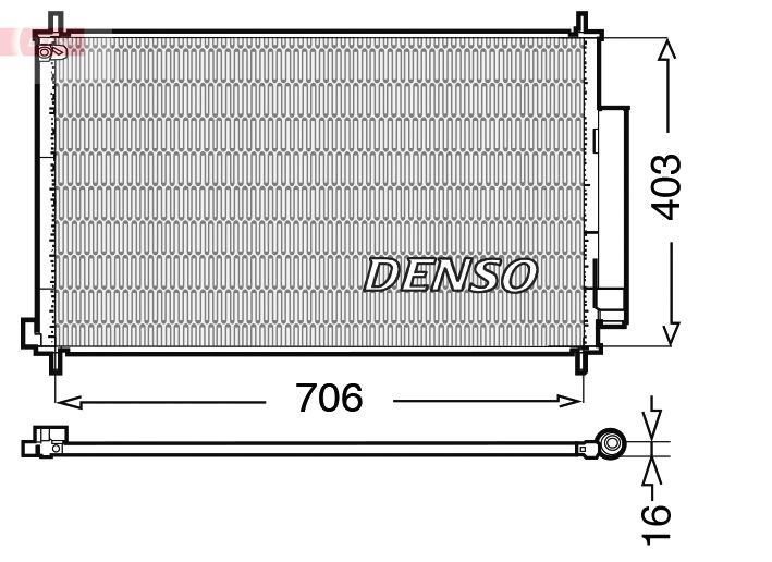 DENSO DCN40013 Condenser, air conditioning