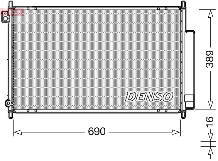 DENSO DCN40016 Condenser, air conditioning
