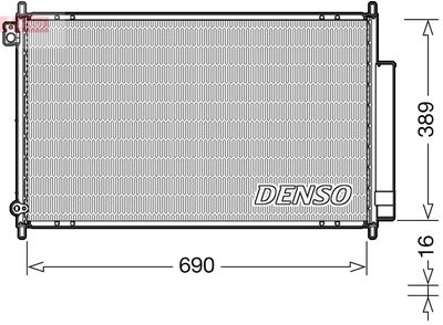 Condenser, air conditioning DENSO DCN40016