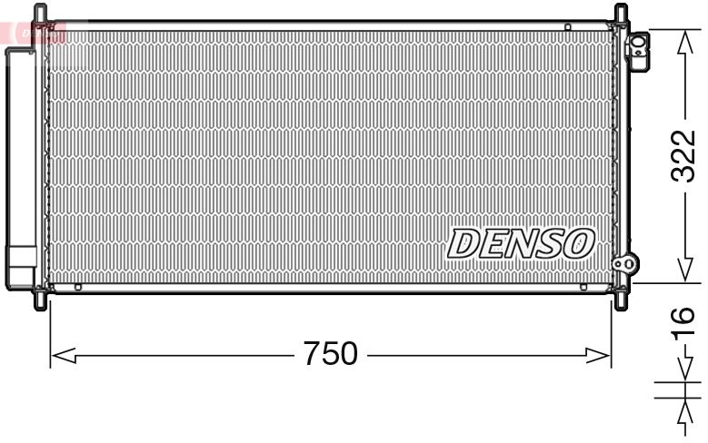 DENSO DCN40017 Condenser, air conditioning