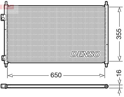 Condenser, air conditioning DENSO DCN40018