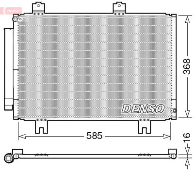 Condenser, air conditioning DENSO DCN40020