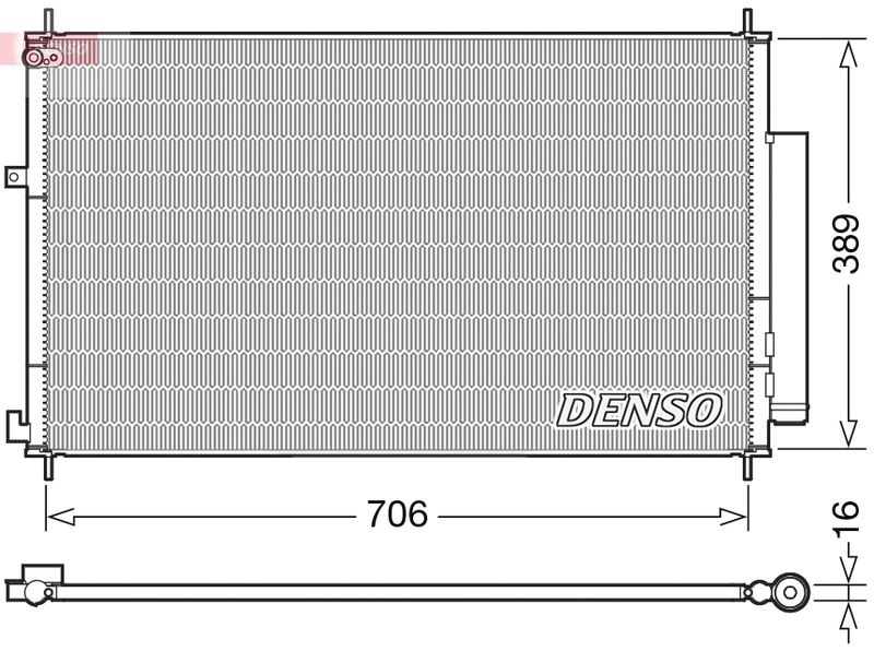 DENSO DCN40024 Condenser, air conditioning