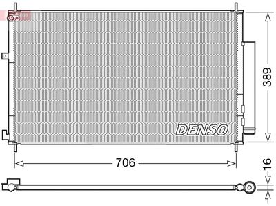 Condenser, air conditioning DENSO DCN40024