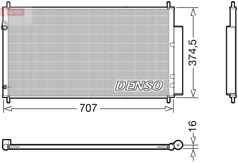 DENSO DCN40025 Condenser, air conditioning