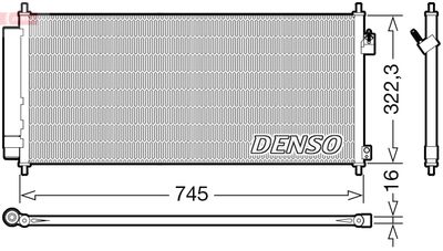Condenser, air conditioning DENSO DCN40026