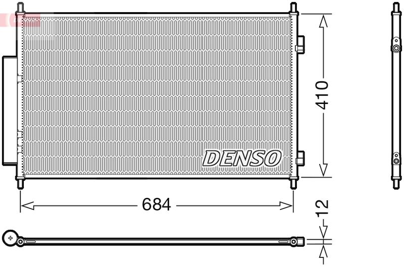 DENSO DCN40027 Condenser, air conditioning