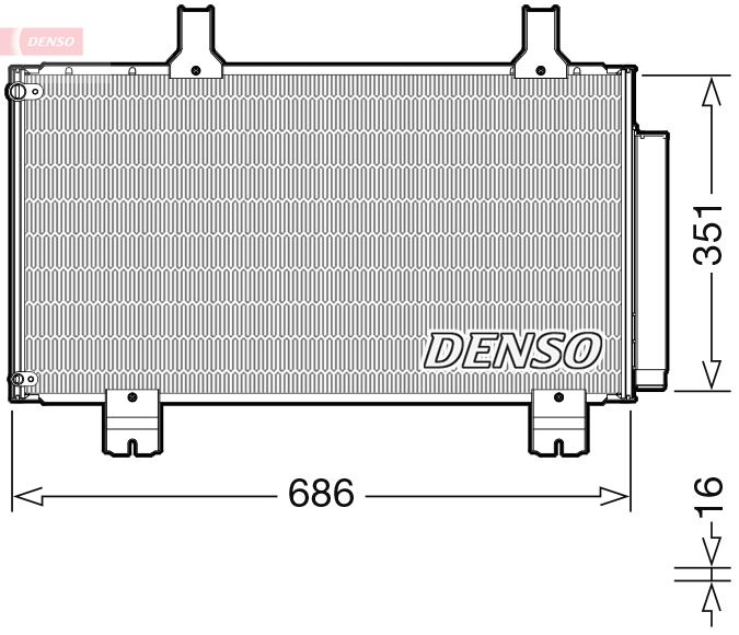 DENSO DCN40028 Condenser, air conditioning