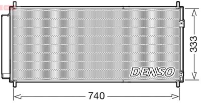 Condenser, air conditioning DENSO DCN40030