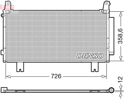 Condenser, air conditioning DENSO DCN40032