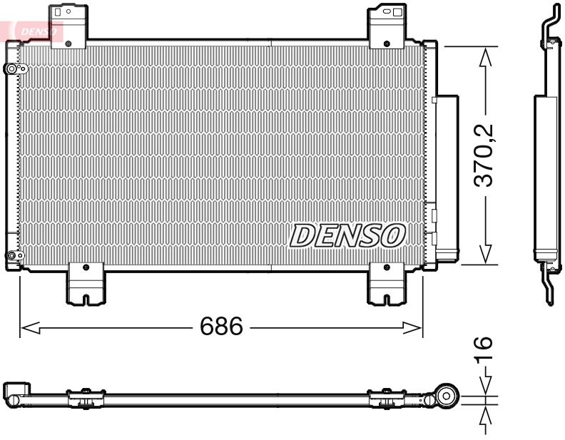 DENSO DCN40033 Condenser, air conditioning