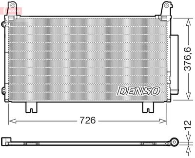 Condenser, air conditioning DENSO DCN40034
