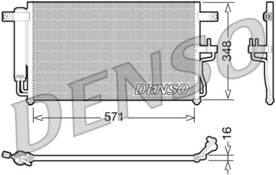 Condenser, air conditioning DENSO DCN41001