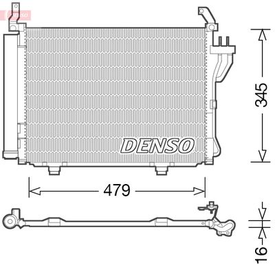 Condenser, air conditioning DENSO DCN41002