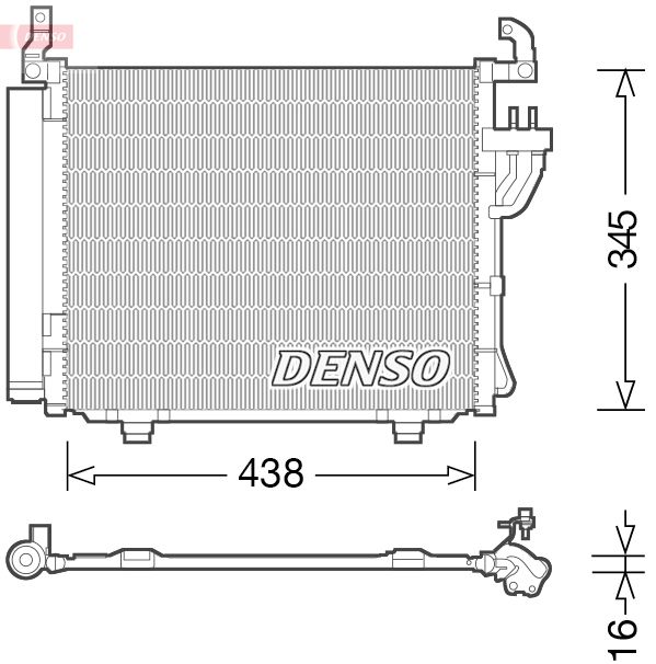 DENSO DCN41003 Condenser, air conditioning