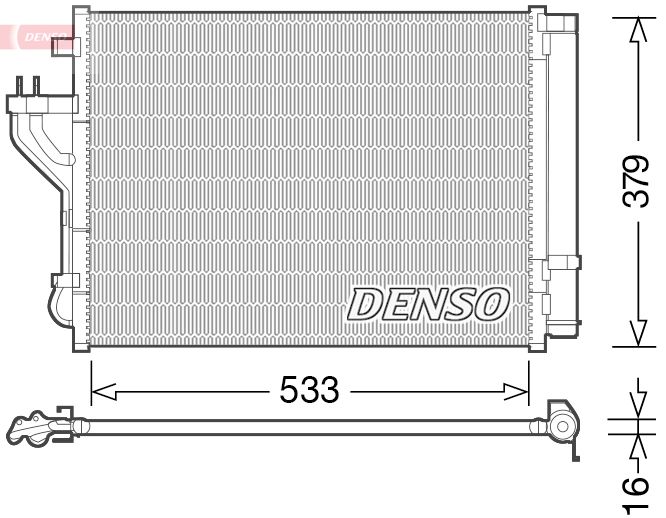 DENSO DCN41004 Condenser, air conditioning