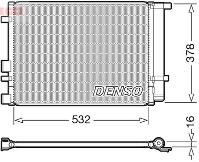 Condenser, air conditioning DENSO DCN41005