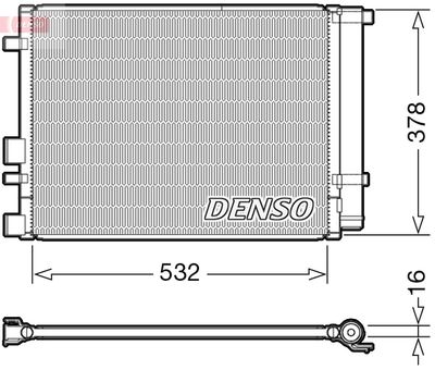 Condenser, air conditioning DENSO DCN41006
