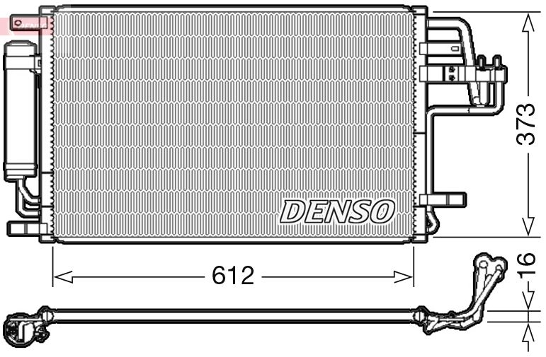 DENSO DCN41007 Condenser, air conditioning