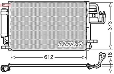 Condenser, air conditioning DENSO DCN41007