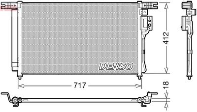 Condenser, air conditioning DENSO DCN41008