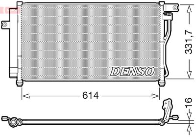 Condenser, air conditioning DENSO DCN41009