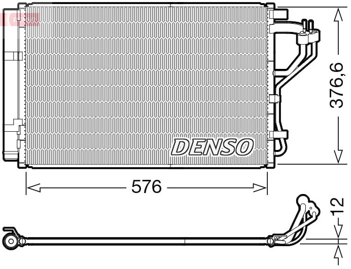 DENSO DCN41010 Condenser, air conditioning