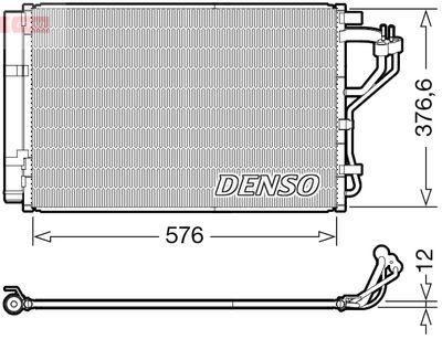 Condenser, air conditioning DENSO DCN41010