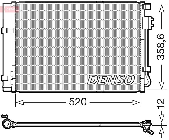DENSO DCN41011 Condenser, air conditioning