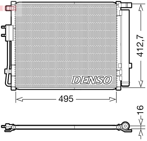 DENSO DCN41012 Condenser, air conditioning
