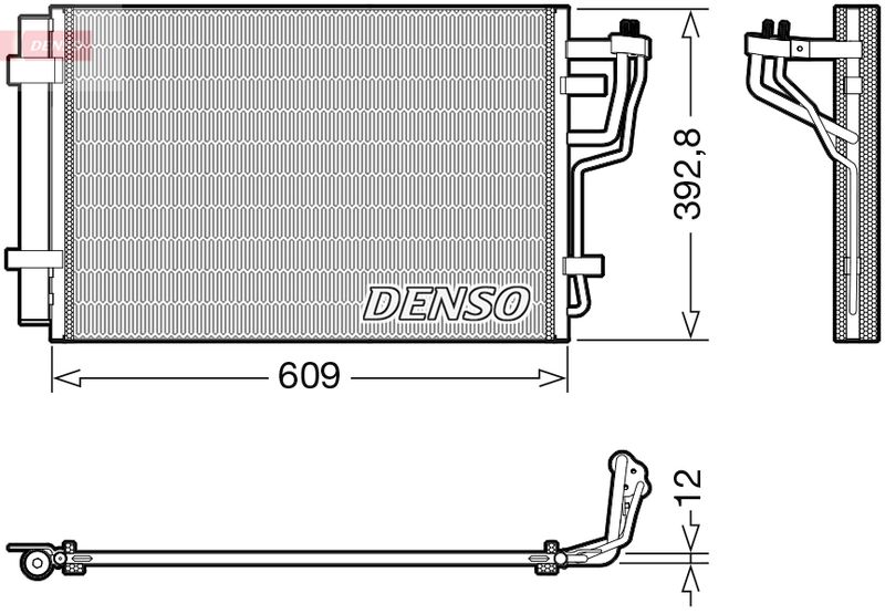 DENSO DCN41013 Condenser, air conditioning