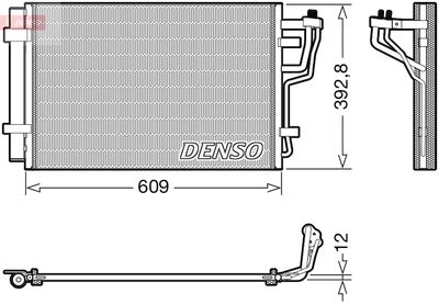 Condenser, air conditioning DENSO DCN41013