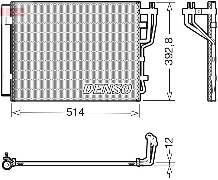 DENSO DCN41014 Condenser, air conditioning