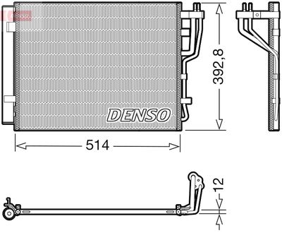 Condenser, air conditioning DENSO DCN41014