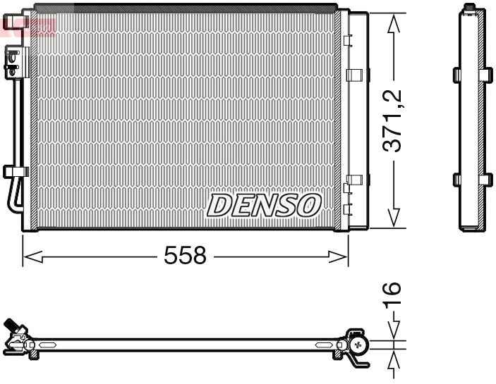 DENSO DCN41015 Condenser, air conditioning
