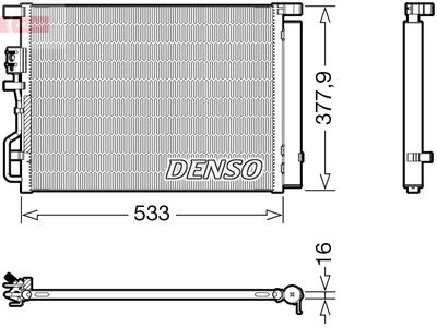 Condenser, air conditioning DENSO DCN41018