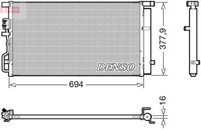 Condenser, air conditioning DENSO DCN41019